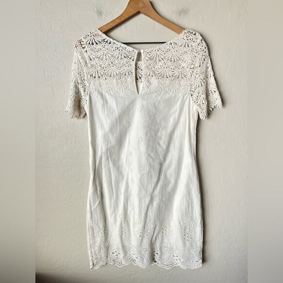 Sundance cotton lace eyelet shift dress NWT - Picture 4 of 10